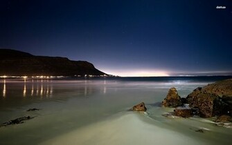 Beach At Night Wallpaper