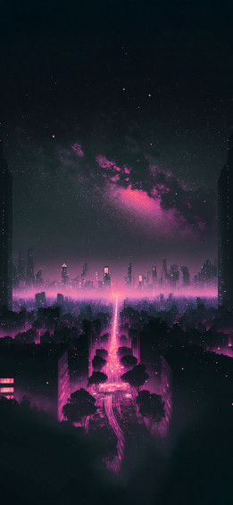 Night City Aesthetic Wallpaper