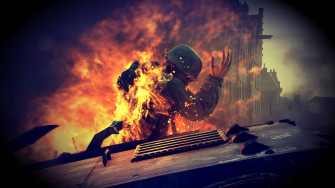 Battlefield 4k Soldier In Flames Wallpaper