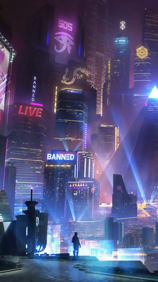 Cyberpunk City 4k iPhone 6s Plus Pixel Xl One 3t Wallpaper