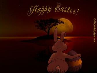 Bunny Waiting For Easter Morning With Egg