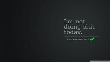 Minimalistic Funny Phrase Wallpaper