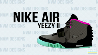Nvm Designs Nike Air Yeezy Ii Wallpaper Black Model