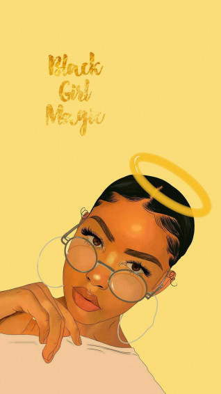 Black Girly Background Wallpaper