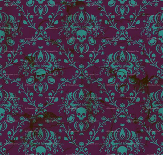 Purple Skull Wallpaper And Gift Wrap
