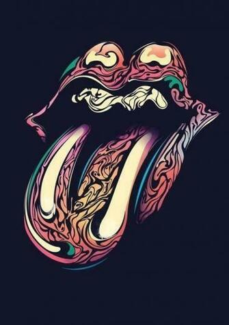 Stones Tongue Funds Art Rollingstones Rock The Rolling