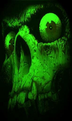Bigger Green Skull Live Wallpaper For Android Screenshot