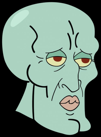 Handsome Squidward Vector By Caffeinejunkie