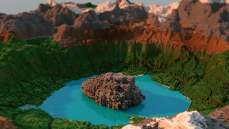 Minecraft Landscape Desktop Background Wallpaper