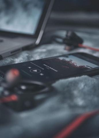 Listening To Music Wallpaper Top