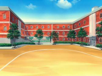 School Anime Scenery Wallpaper