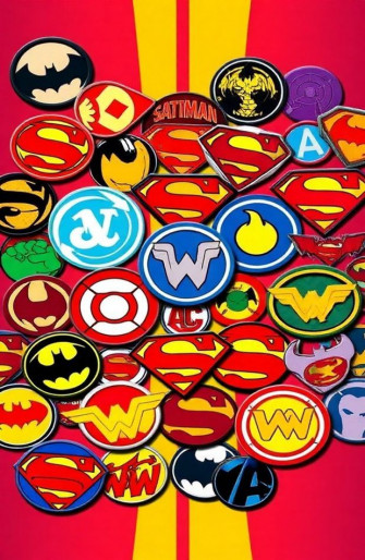 Superheroes Logos Wallpaper