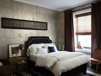 Black Headboard Eclectic Bedroom Nate Berkus Design