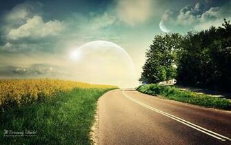 Two Suns Dream World Wallpaper HD