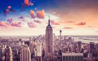 Empire State Building Wallpaper Stock Photos