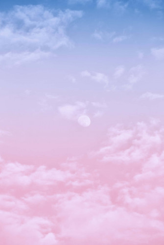 Pink And Blue Clouds Wallpaper
