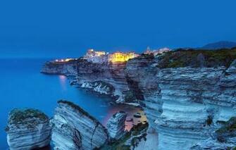 Wallpaper Lights Twilight Sea Landscape Nature Night France