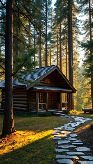 Log Cabin Wallpaper For Computer