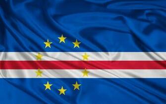 Cape Verde Flag Wallpaper Stock Photos
