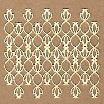 Rococo Background Chipboard For Scrapbooking
