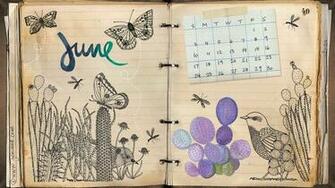 June Desktop Calendar Wallpaper Geninne S Art