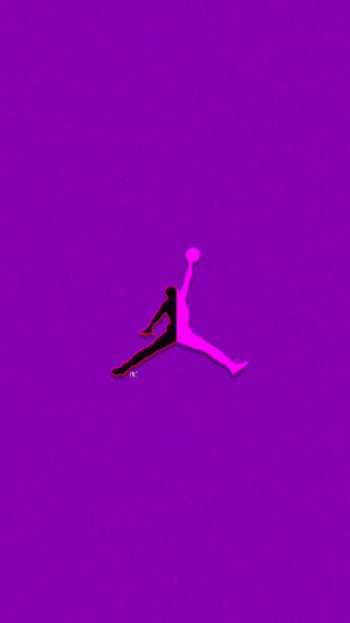 Purple Jordan Logo Wallpaper