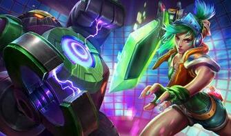 Arcade Riven And Battle Boss Blitzcrank League Of Legends Wallpaper