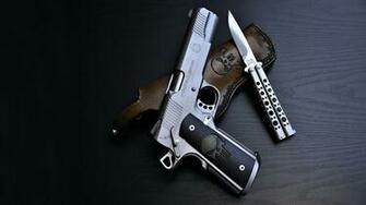 Springfield Armory Pistol W Balisong 4k Ultra HD Wallpaper