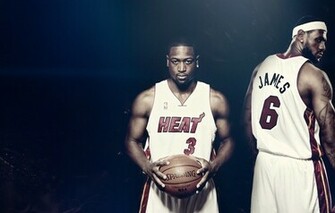 Wallpaper Lebron James Dwyane Wade Basketball Nba Heat Spalding