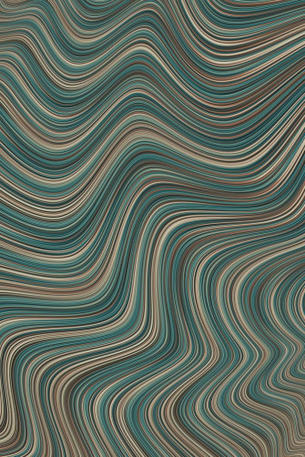Manitoulin Forest Colours Of Aquamarine Green And Brown In