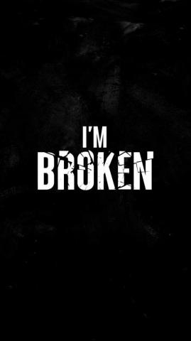 I Am Broken iPhone Wallpaper
