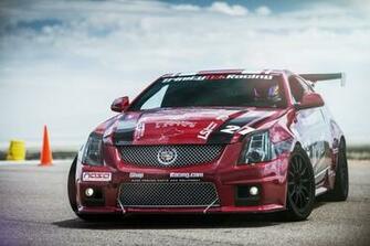 Cts V Cadillac Red Racing Wallpaper