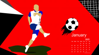 January Desktop Wallpaper Calendar