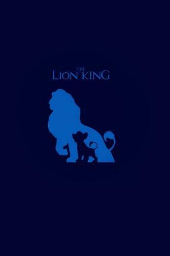 The Lion King Blue Minimal Art iPhone 4s Wallpaper