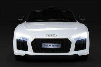 Kiddy Cars Kinderautos Audi R8 Spyder Kinderauto Weiss