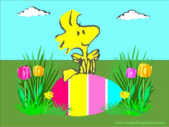 Peanuts Spring Wallpaper Woodstock