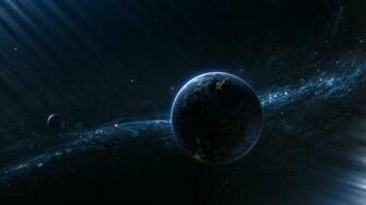 Outer Space Planets Digital Art Wallpaper
