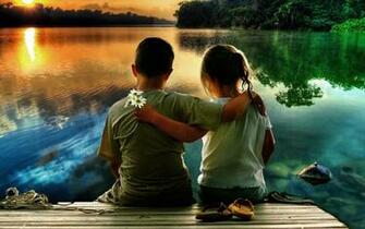Cute Kid Couple In Love HD Wallpaper Little Babies