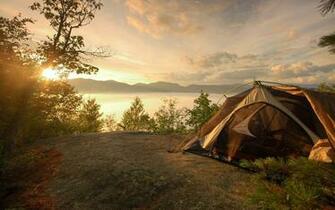 Camping Desktop Wallpaper Top Background