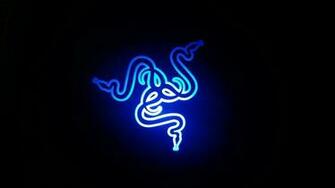 Razer Neon Blue Wallpaper X Pcgamer In