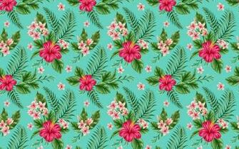 Hibiscus Pattern Wallpaper Stock Photos