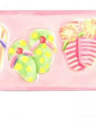 Flip Flops Wallpaper Border 13d3 Ru8264b Montgomery