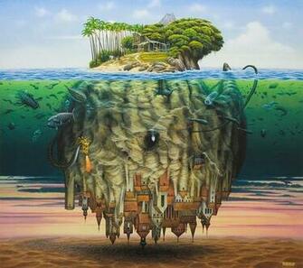My Artistic Wallpaper Collection Land Marks Surreal