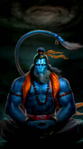 Hanuman Meditating 4k HD Wallpaper