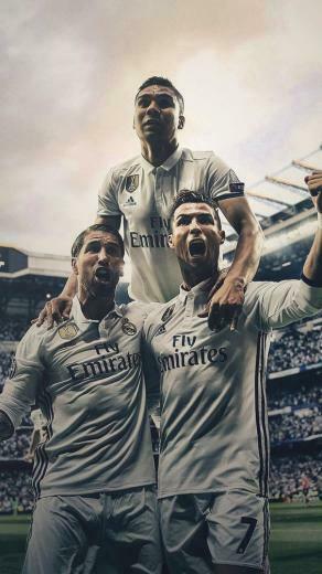 Ramos Casemiro And Ronaldo Real Madrid Cr7