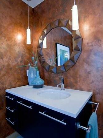 Or Looking At Wallpaper Options Copper Faux And Verdigris