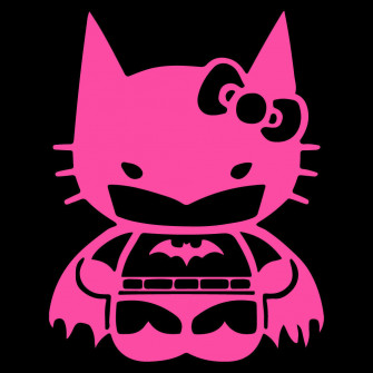 Hello Kitty Batman Vinyl Decal Sticker Laptop Dc Comics Bat Cat