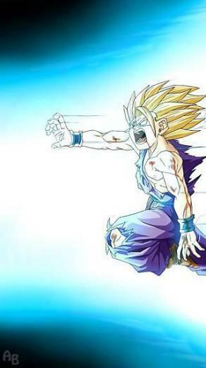Dragonball Z Gohan Going All Out Anime iPhone Wallpaper