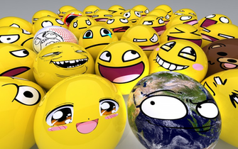 Awesome Smiley Face Wallpaper