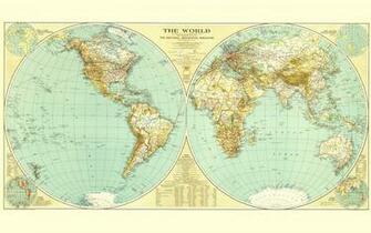 National Geographic World Map Wallpaper